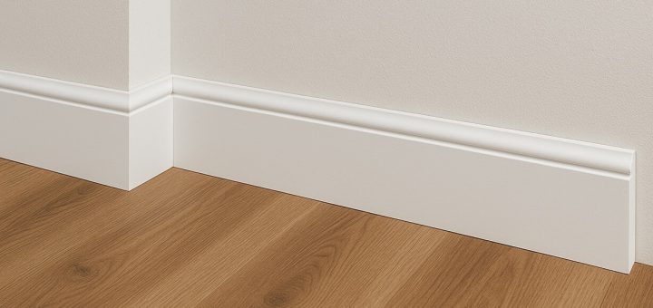 Białe listwy do paneli